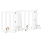 vidaXL Faltbarer Haustierzaun 4 pcs Weiß 201 x 38 x 70 cm