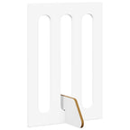 vidaXL Faltbarer Haustierzaun 4 pcs Weiß 201 x 38 x 70 cm