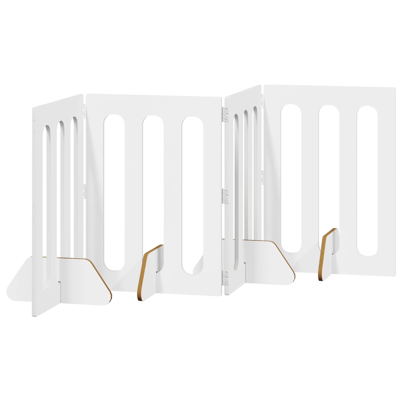 vidaXL Faltbarer Haustierzaun 4 pcs Weiß 201 x 38 x 70 cm