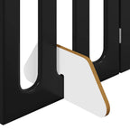 vidaXL Faltbarer Haustierzaun 2 pcs Schwarze Eiche 100,5 x 38 x 70 cm