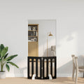 vidaXL Faltbarer Haustierzaun 2 pcs Schwarze Eiche 100,5 x 38 x 70 cm