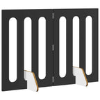 vidaXL Faltbarer Haustierzaun 2 pcs Schwarze Eiche 100,5 x 38 x 70 cm