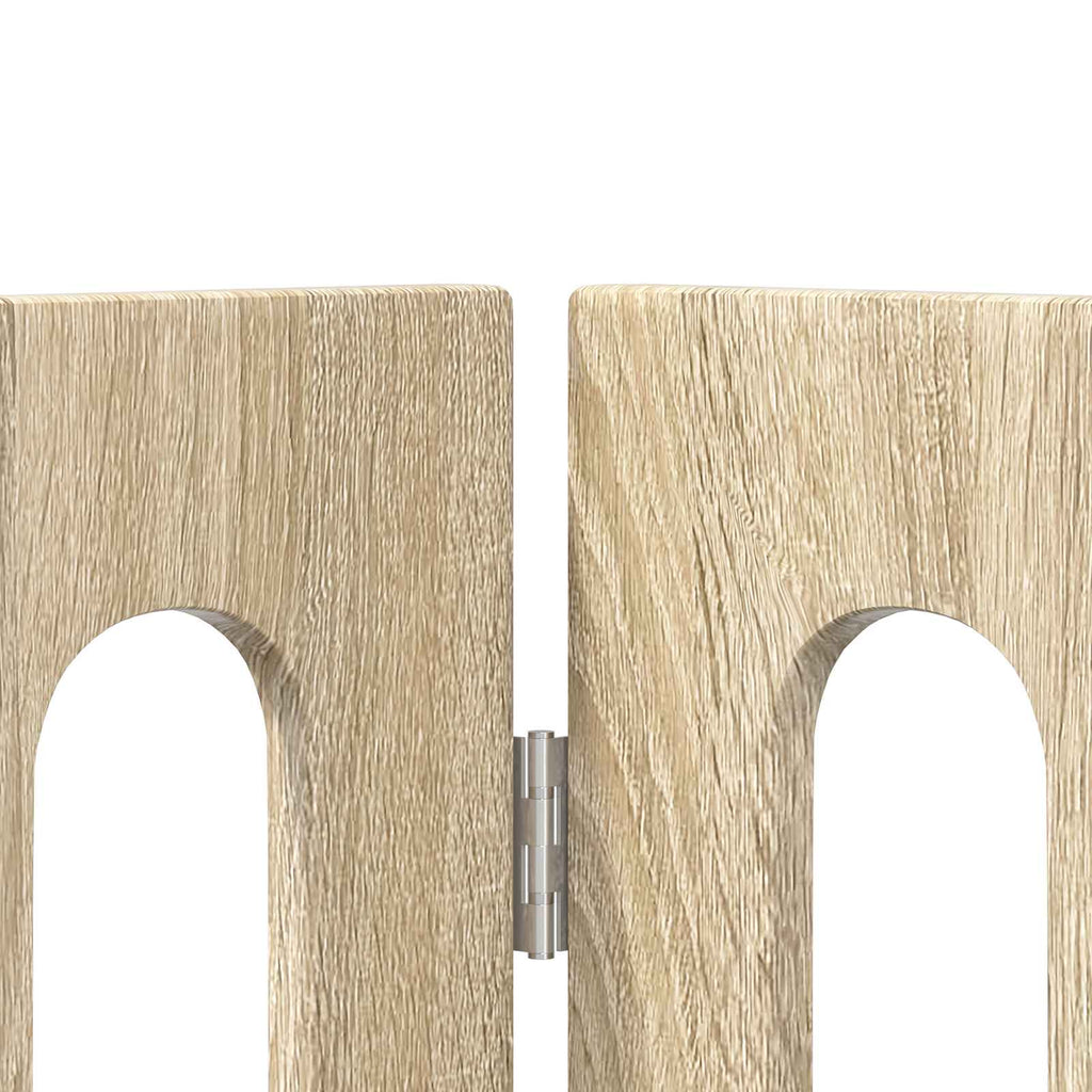 vidaXL Faltbarer Haustierzaun 2 pcs Sonoma-Eiche 100,5 x 38 x 70 cm
