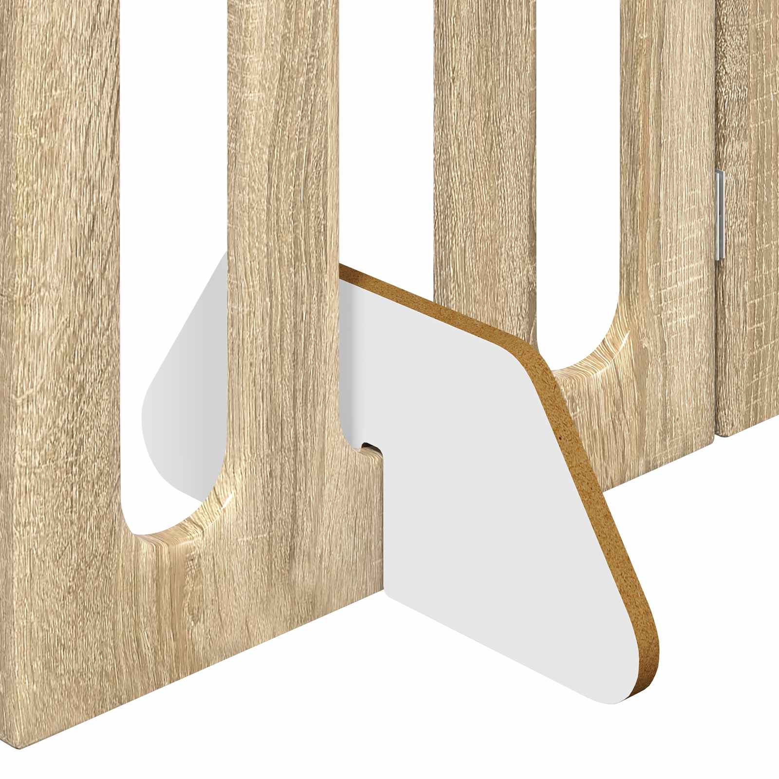 vidaXL Faltbarer Haustierzaun 2 pcs Sonoma-Eiche 100,5 x 38 x 70 cm