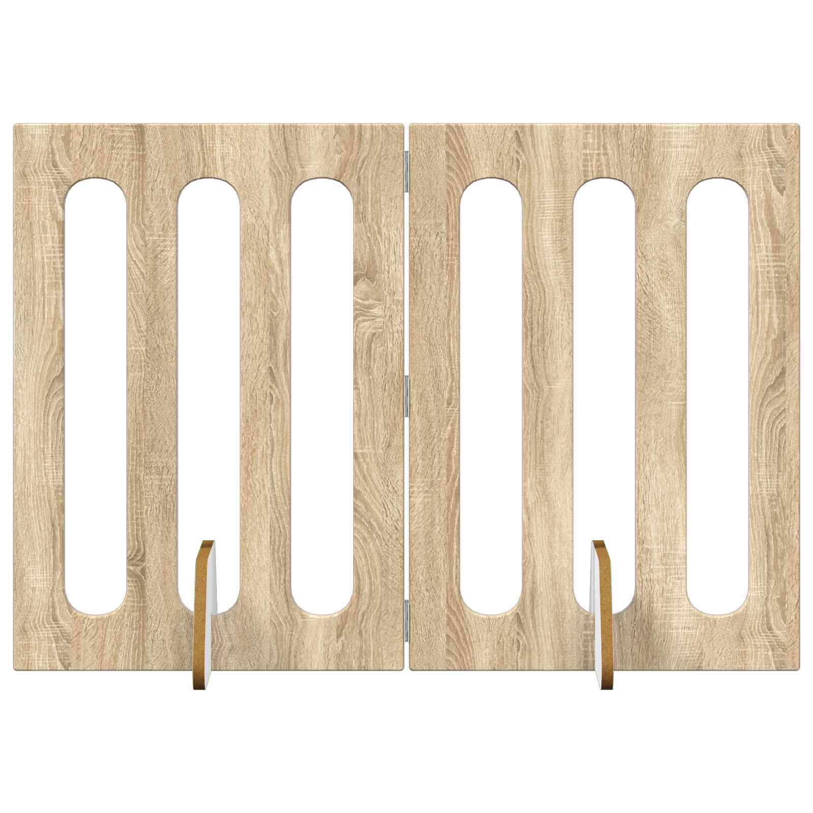 vidaXL Faltbarer Haustierzaun 2 pcs Sonoma-Eiche 100,5 x 38 x 70 cm
