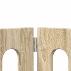 vidaXL Faltbarer Haustierzaun 4 pcs Sonoma-Eiche 201 x 38 x 70 cm