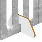 vidaXL Faltbarer Haustierzaun 2 pcs Betongrau 100,5 x 38 x 70 cm