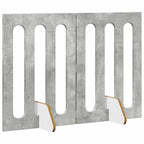 vidaXL Faltbarer Haustierzaun 2 pcs Betongrau 100,5 x 38 x 70 cm