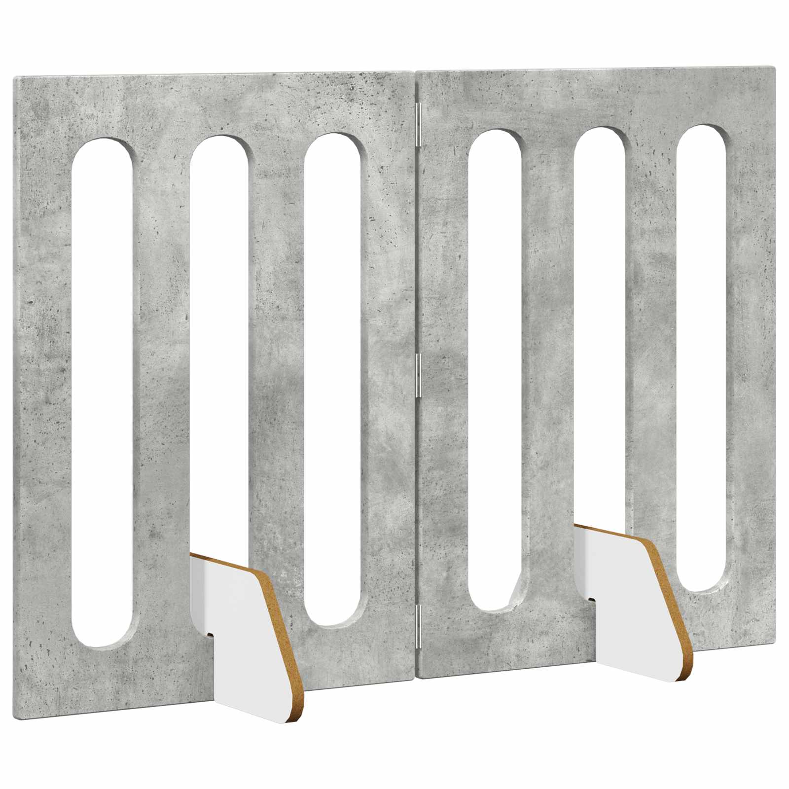 vidaXL Faltbarer Haustierzaun 2 pcs Betongrau 100,5 x 38 x 70 cm
