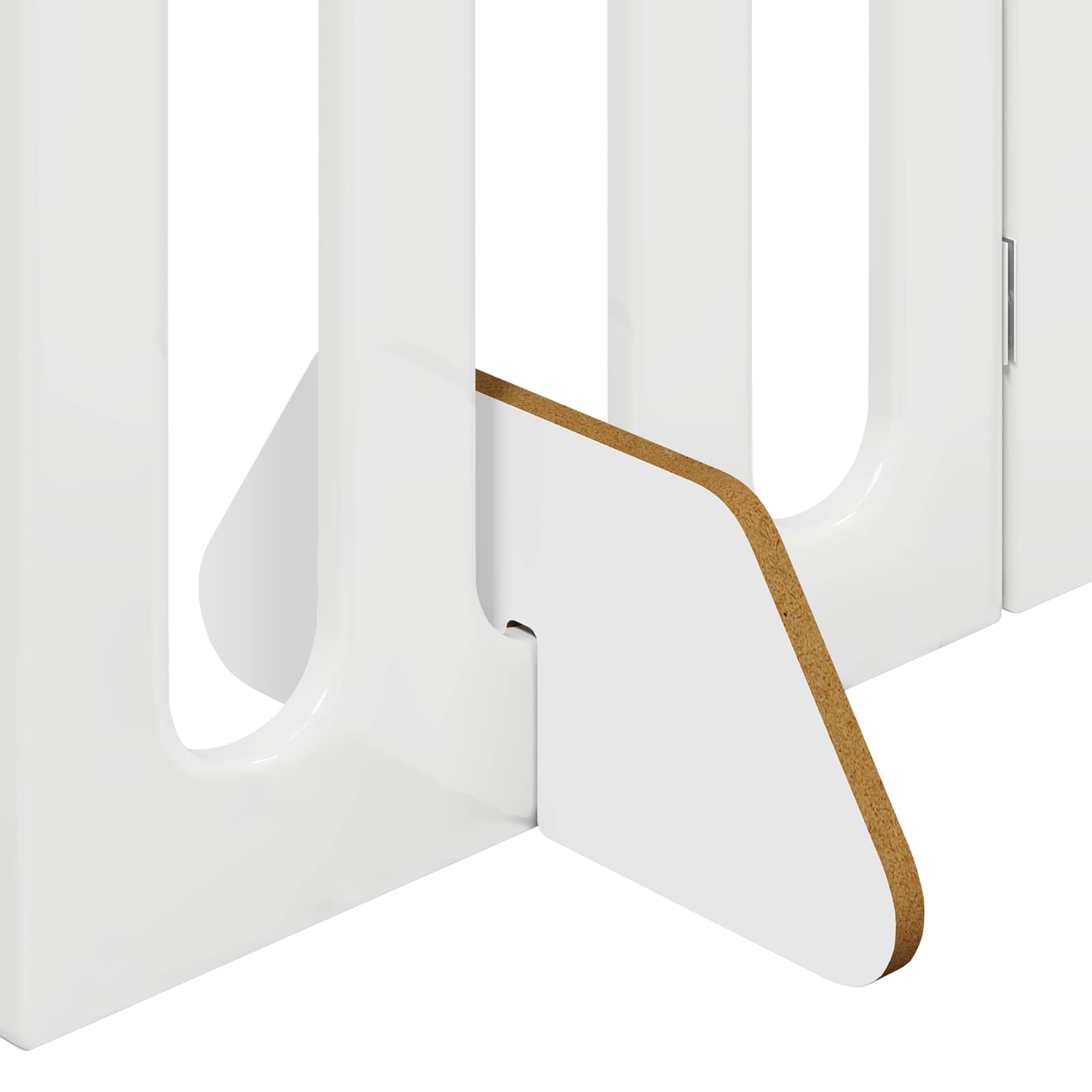 vidaXL Faltbarer Haustierzaun 2 pcs Hochglanz Weiß 100,5 x 38 x 70 cm