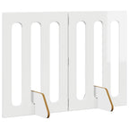 vidaXL Faltbarer Haustierzaun 2 pcs Hochglanz Weiß 100,5 x 38 x 70 cm