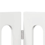 vidaXL Faltbarer Haustierzaun 4 pcs Hochglanz Weiß 201 x 38 x 70 cm