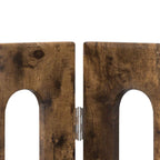 vidaXL Faltbarer Haustierzaun 2 pcs Geräucherte Eiche Holzwerkstoff