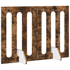 vidaXL Faltbarer Haustierzaun 2 pcs Geräucherte Eiche Holzwerkstoff