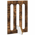 vidaXL Faltbarer Haustierzaun 4 pcs Geräucherte Eiche 201 x 38 x 70 cm