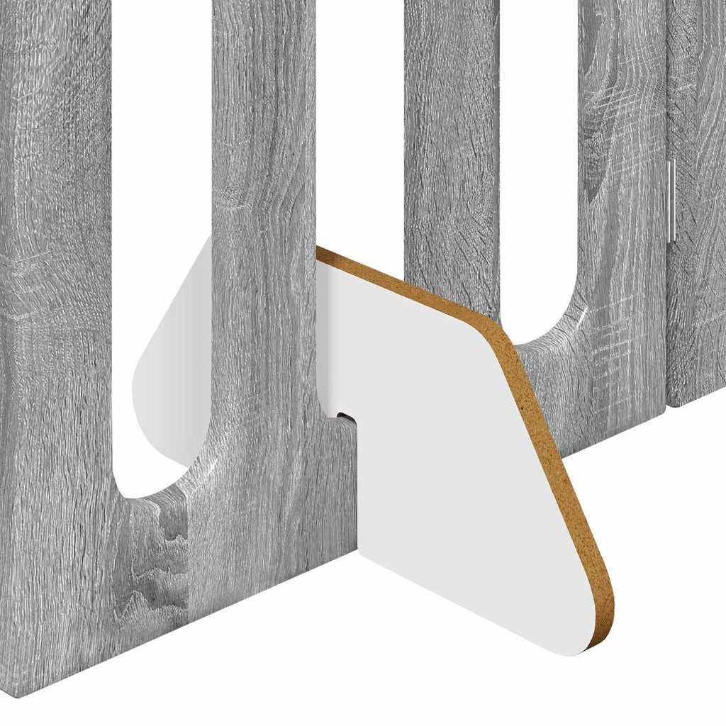 vidaXL Faltbarer Haustierzaun 2 pcs Graues Sonoma 100,5 x 38 x 70 cm