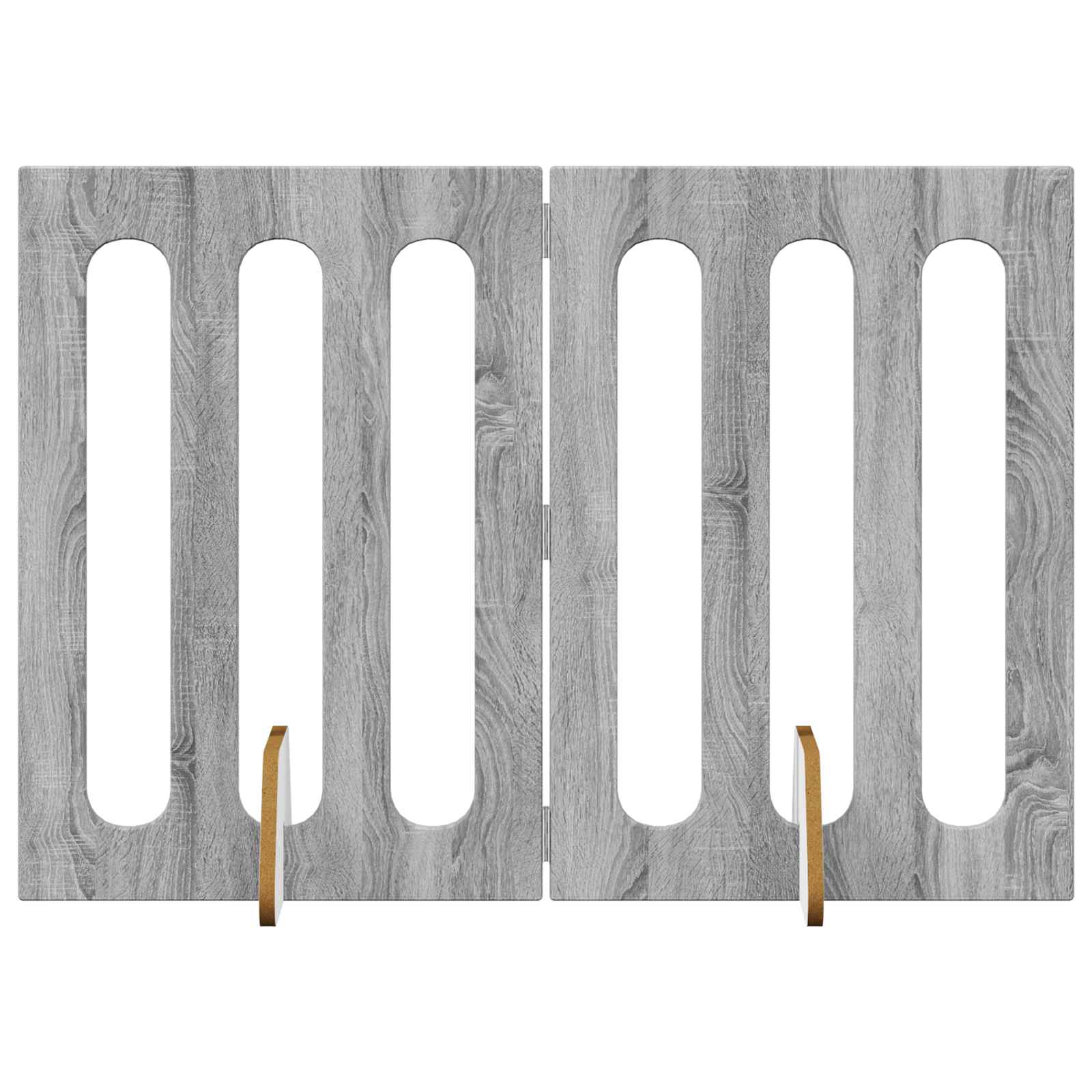 vidaXL Faltbarer Haustierzaun 2 pcs Graues Sonoma 100,5 x 38 x 70 cm