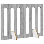 vidaXL Faltbarer Haustierzaun 2 pcs Graues Sonoma 100,5 x 38 x 70 cm
