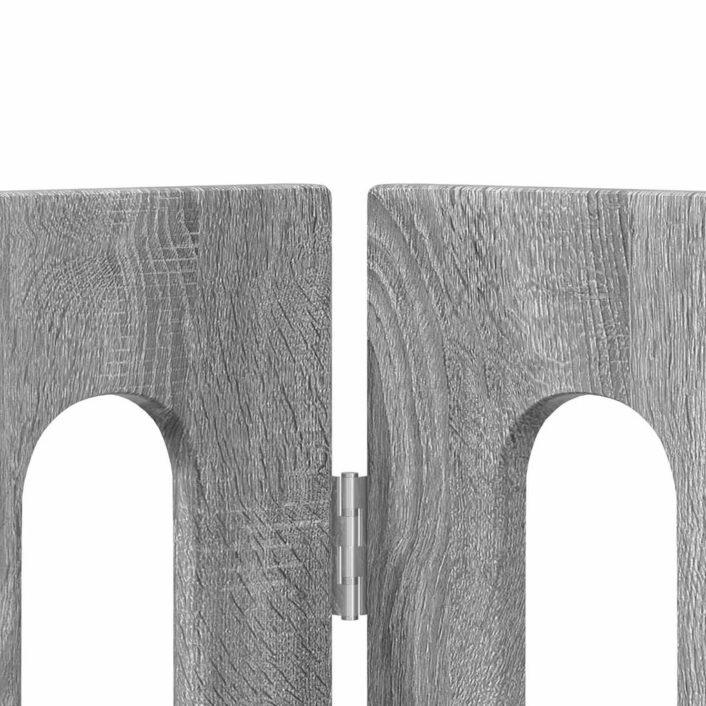 vidaXL Faltbarer Haustierzaun 4 pcs Graues Sonoma 201 x 38 x 70 cm