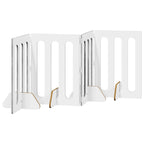 vidaXL Faltbarer Haustierzaun 4 pcs Graues Sonoma 201 x 38 x 70 cm