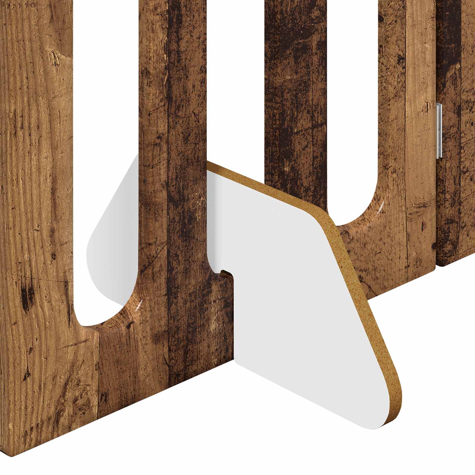 vidaXL Faltbarer Haustierzaun 2 pcs Eichenholz 100,5 x 38 x 70 cm
