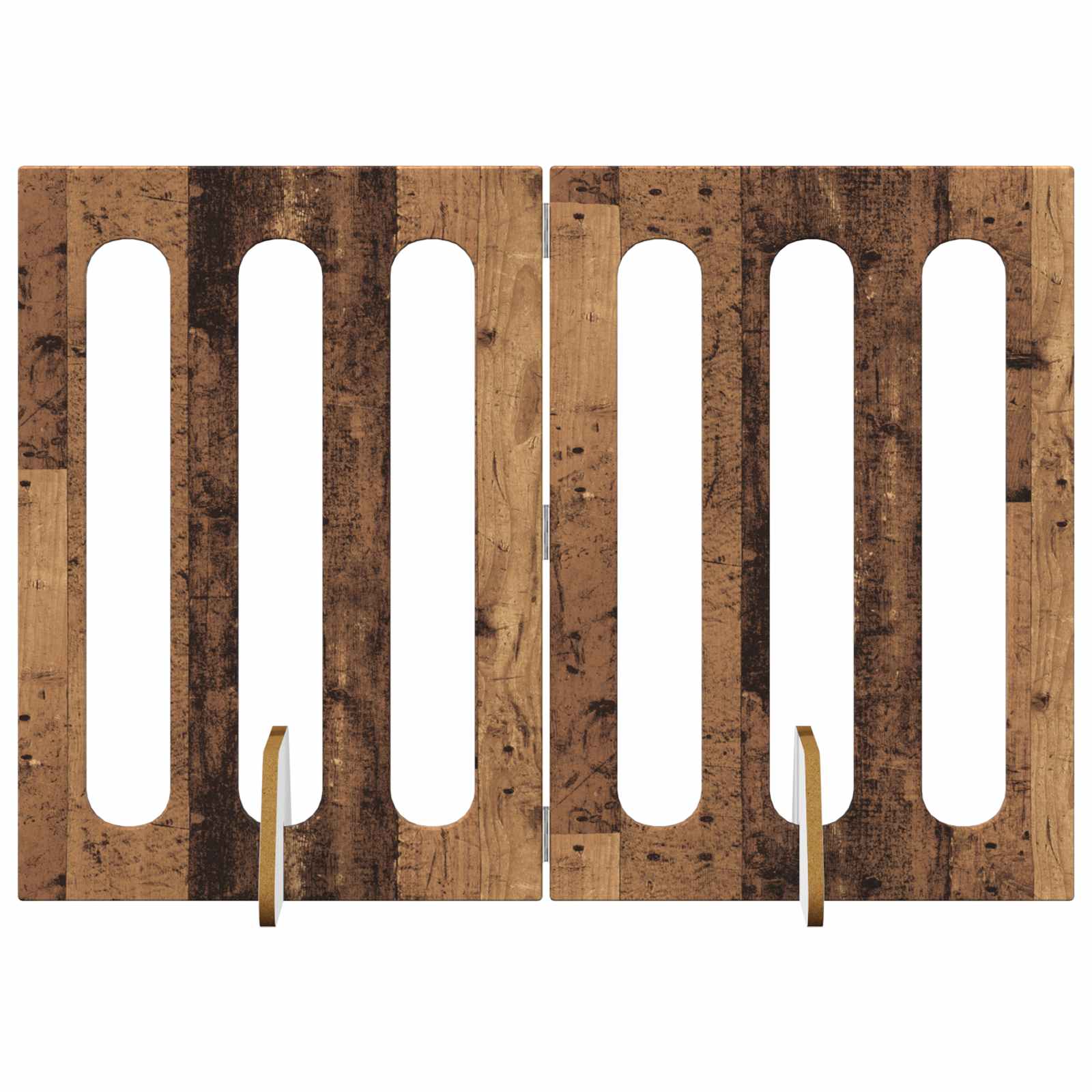 vidaXL Faltbarer Haustierzaun 2 pcs Eichenholz 100,5 x 38 x 70 cm