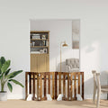 vidaXL Faltbarer Haustierzaun 4 pcs Eichenholz 201 x 38 x 70 cm