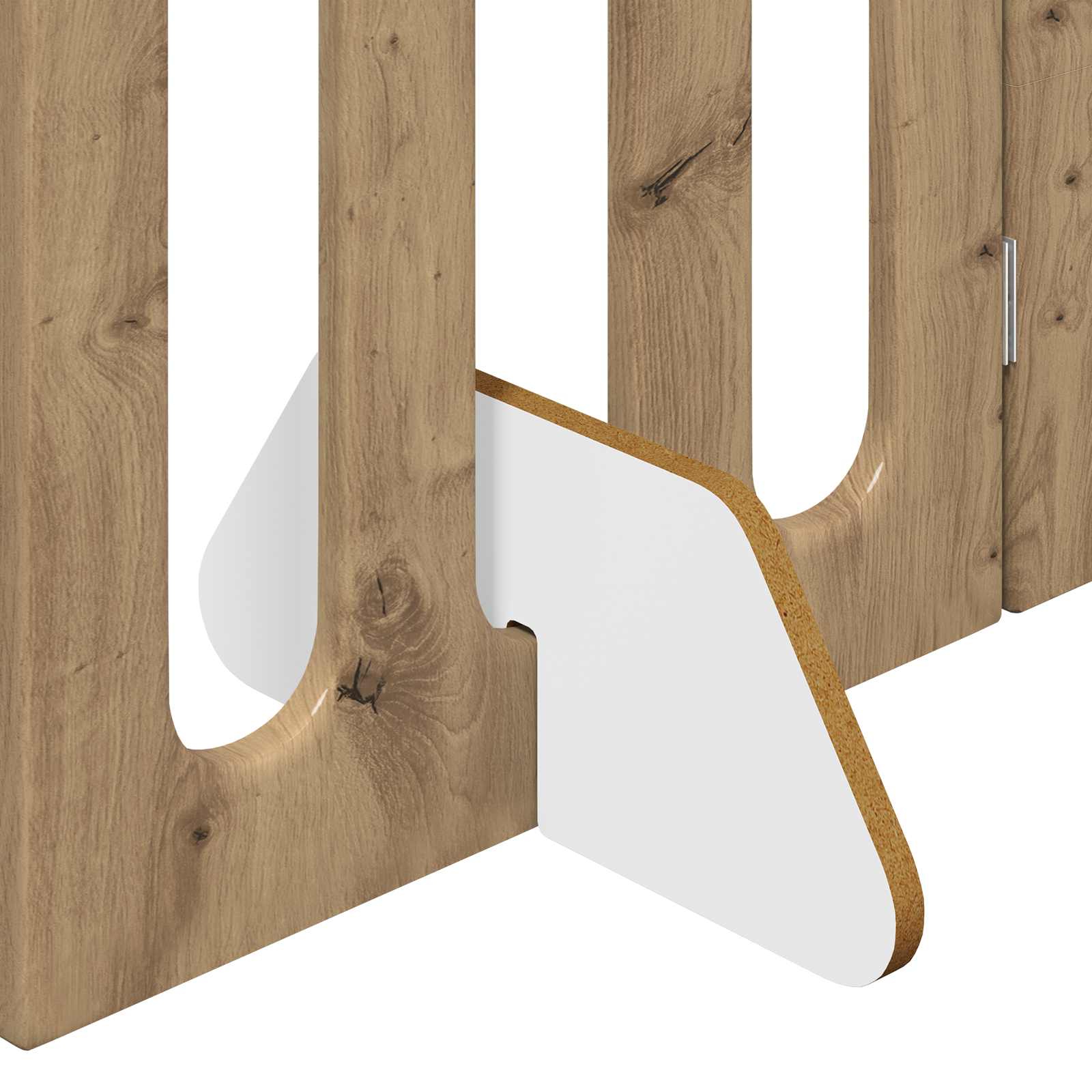 vidaXL Faltbarer Haustierzaun 2 pcs Artisan-Eiche 100,5 x 38 x 70 cm