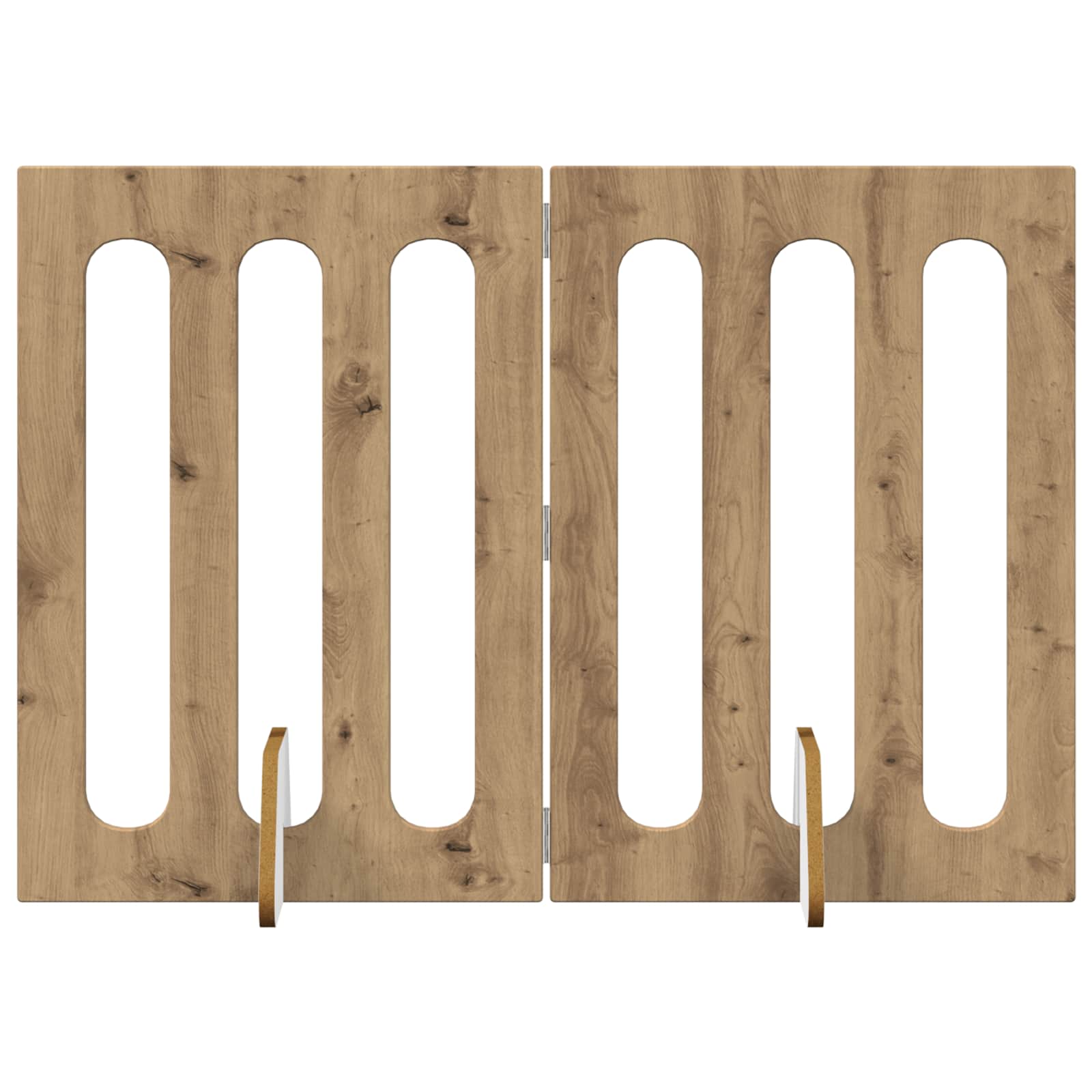 vidaXL Faltbarer Haustierzaun 2 pcs Artisan-Eiche 100,5 x 38 x 70 cm