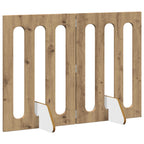 vidaXL Faltbarer Haustierzaun 2 pcs Artisan-Eiche 100,5 x 38 x 70 cm