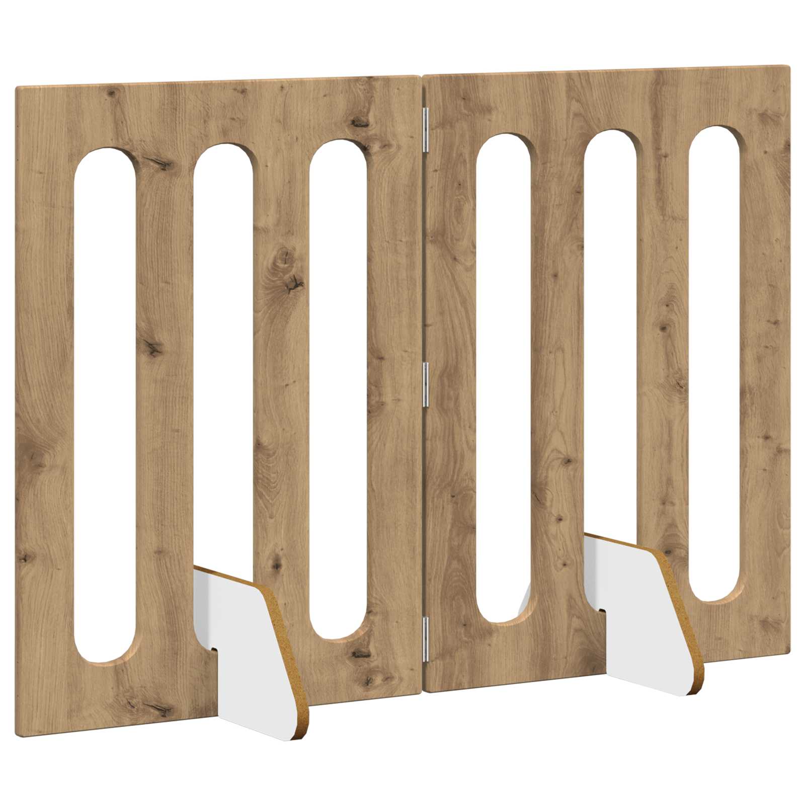 vidaXL Faltbarer Haustierzaun 2 pcs Artisan-Eiche 100,5 x 38 x 70 cm