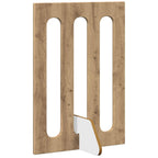vidaXL Faltbarer Haustierzaun 4 pcs Artisan-Eiche 201 x 38 x 70 cm