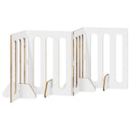 vidaXL Faltbarer Haustierzaun 4 pcs Artisan-Eiche 201 x 38 x 70 cm