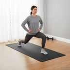 vidaXL Sport-Schutzmatte Schwarz 120 x 60 x 0,6 cm hochdichtes PVC