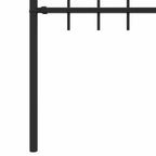 vidaXL Spießzaun Asten Schwarz 200 x 130 cm Pulverbeschichteter Stahl