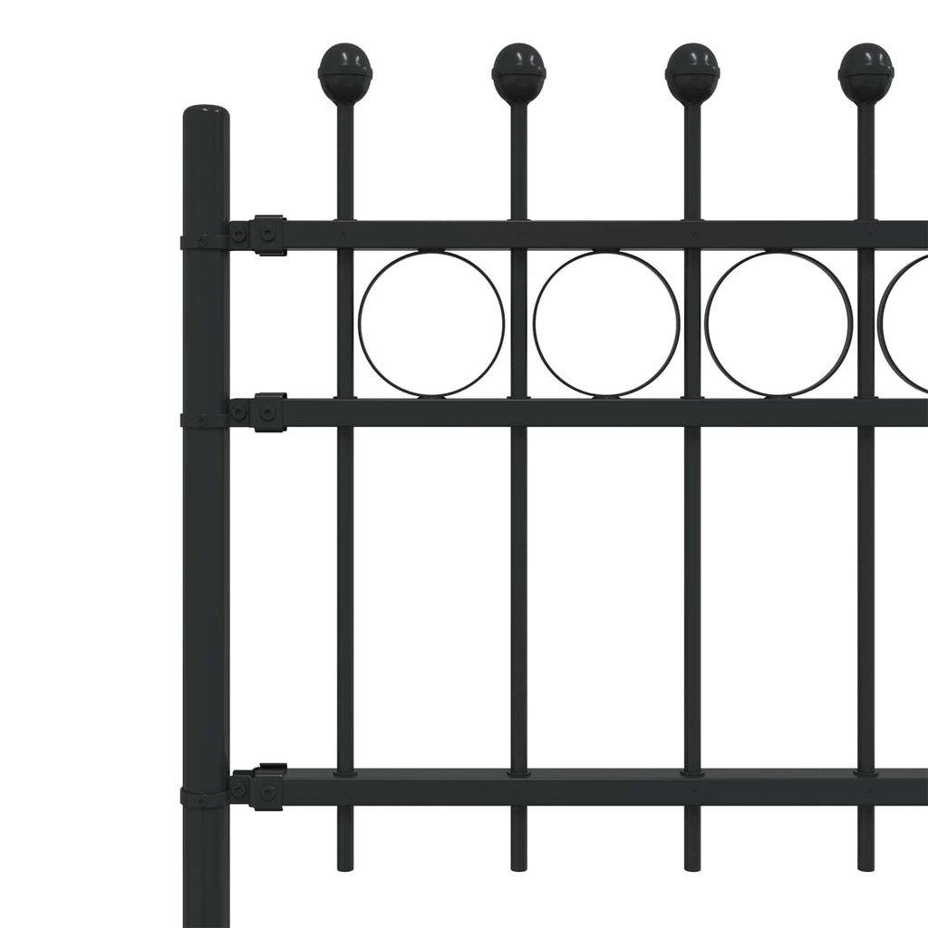 vidaXL Ringzaun TILBURG Schwarz