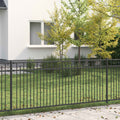 vidaXL Spitzenzaun BAARLO Schwarz