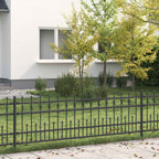 vidaXL Spike-Ringzaun HORST Schwarz