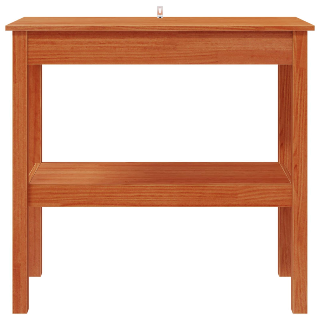 vidaXL Konsolentisch Wachsbraun 80 x 40 x 75 cm Massives Kiefernholz