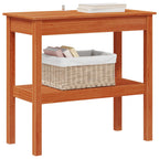 vidaXL Konsolentisch Wachsbraun 80 x 40 x 75 cm Massives Kiefernholz