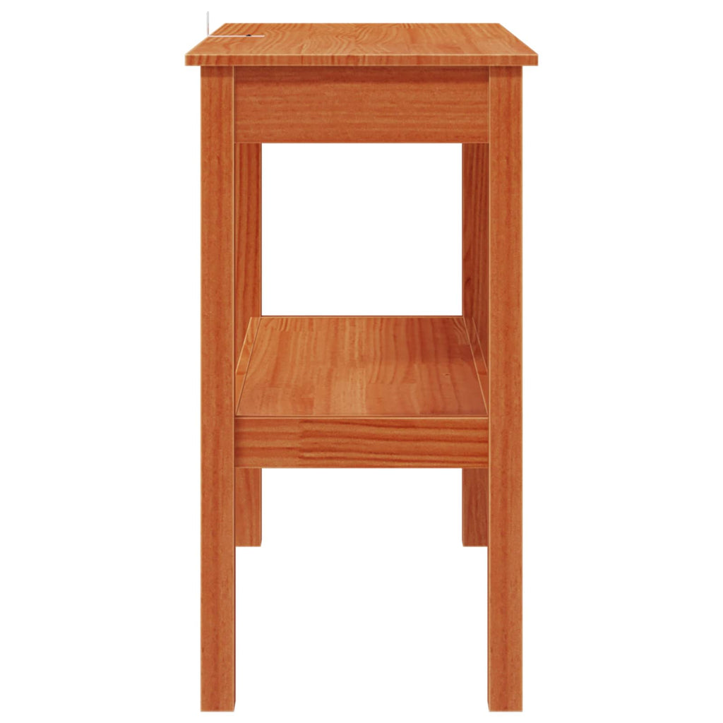 vidaXL Konsolentisch Wachsbraun 80 x 40 x 75 cm Massives Kiefernholz