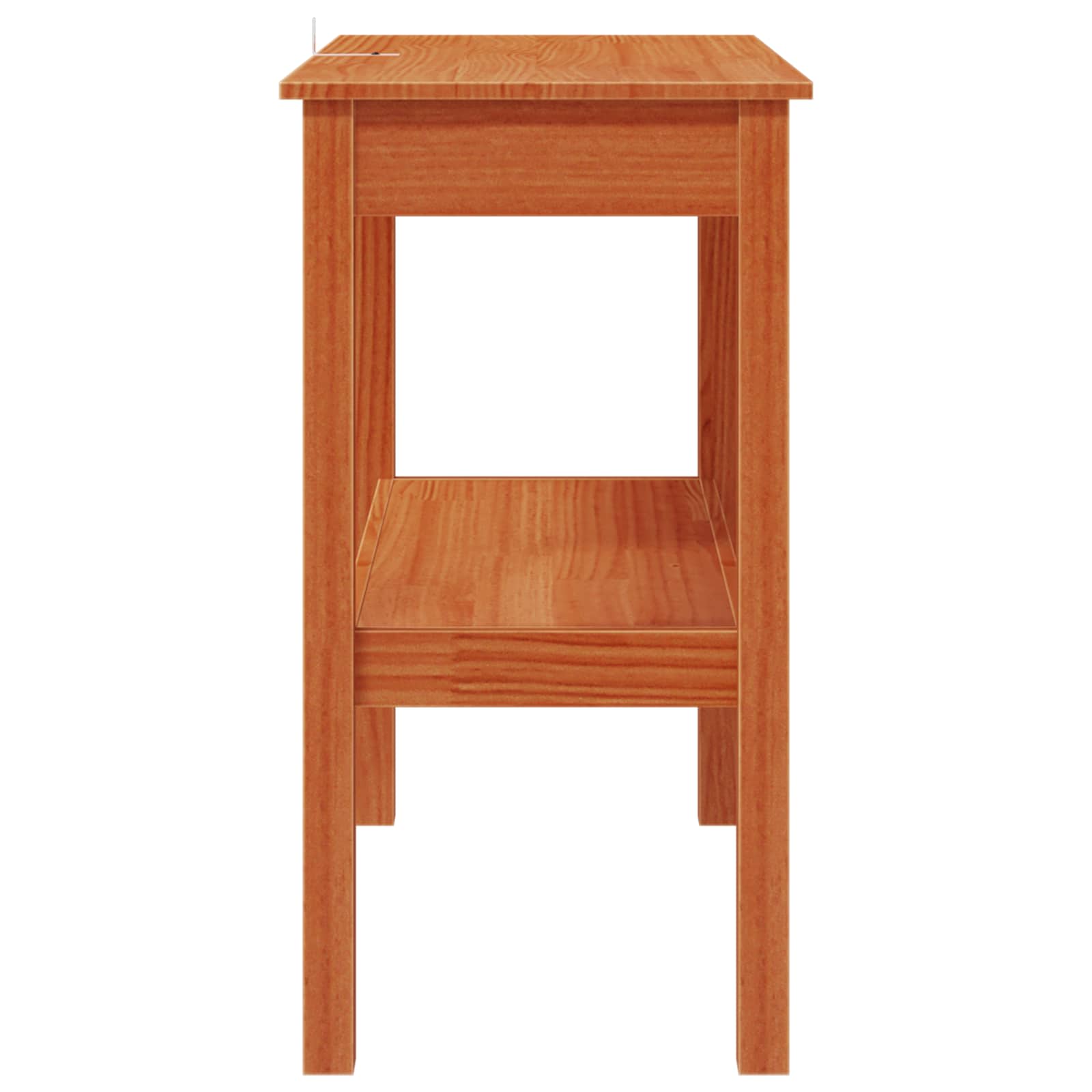 vidaXL Konsolentisch Wachsbraun 80 x 40 x 75 cm Massives Kiefernholz