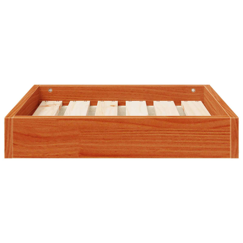 vidaXL Hundebett Wachsbraun 51,5 x 44 x 9 cm Massivholz Kiefer