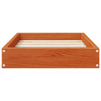 vidaXL Hundebett Wachsbraun 51,5 x 44 x 9 cm Massivholz Kiefer