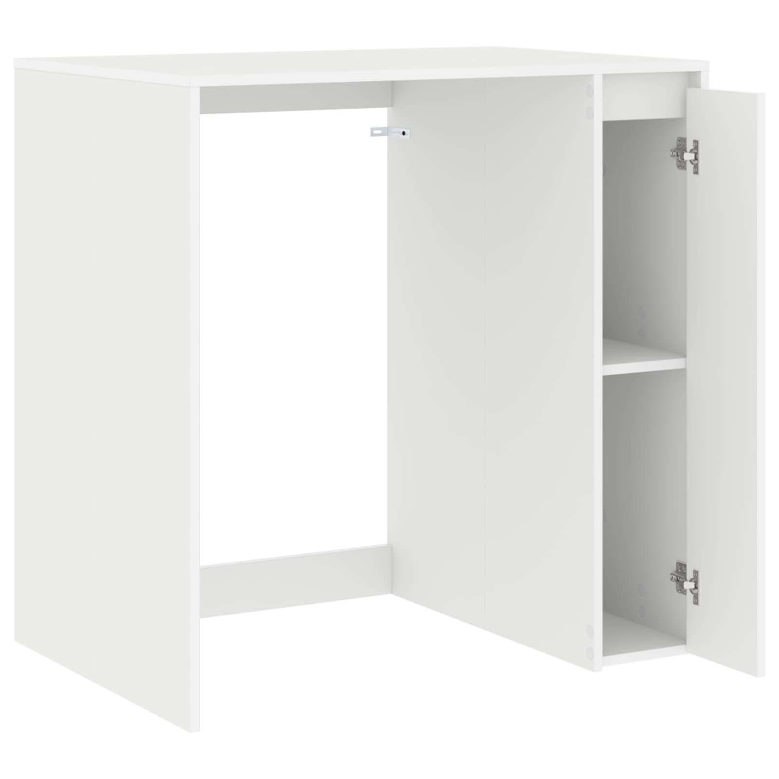 vidaXL Waschmaschinen-Schrank Weiß 87 x 60 x 89 cm Holzwerkstoff