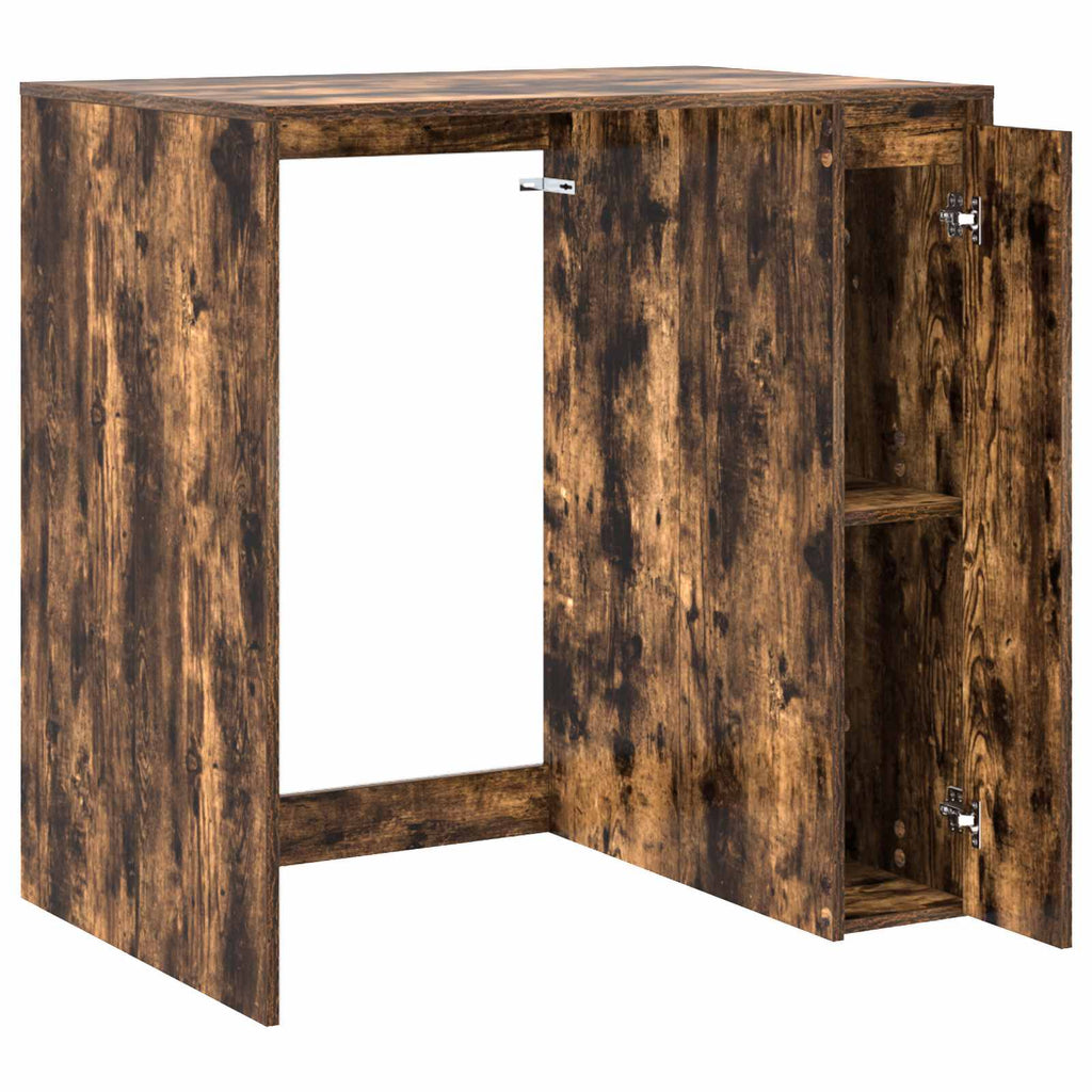 vidaXL Waschmaschinen-Schrank Geräucherte Eiche 87 x 60 x 89 cm