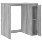vidaXL Waschmaschinen-Schrank mit Tür Graues Sonoma 87 x 60 x 89 cm