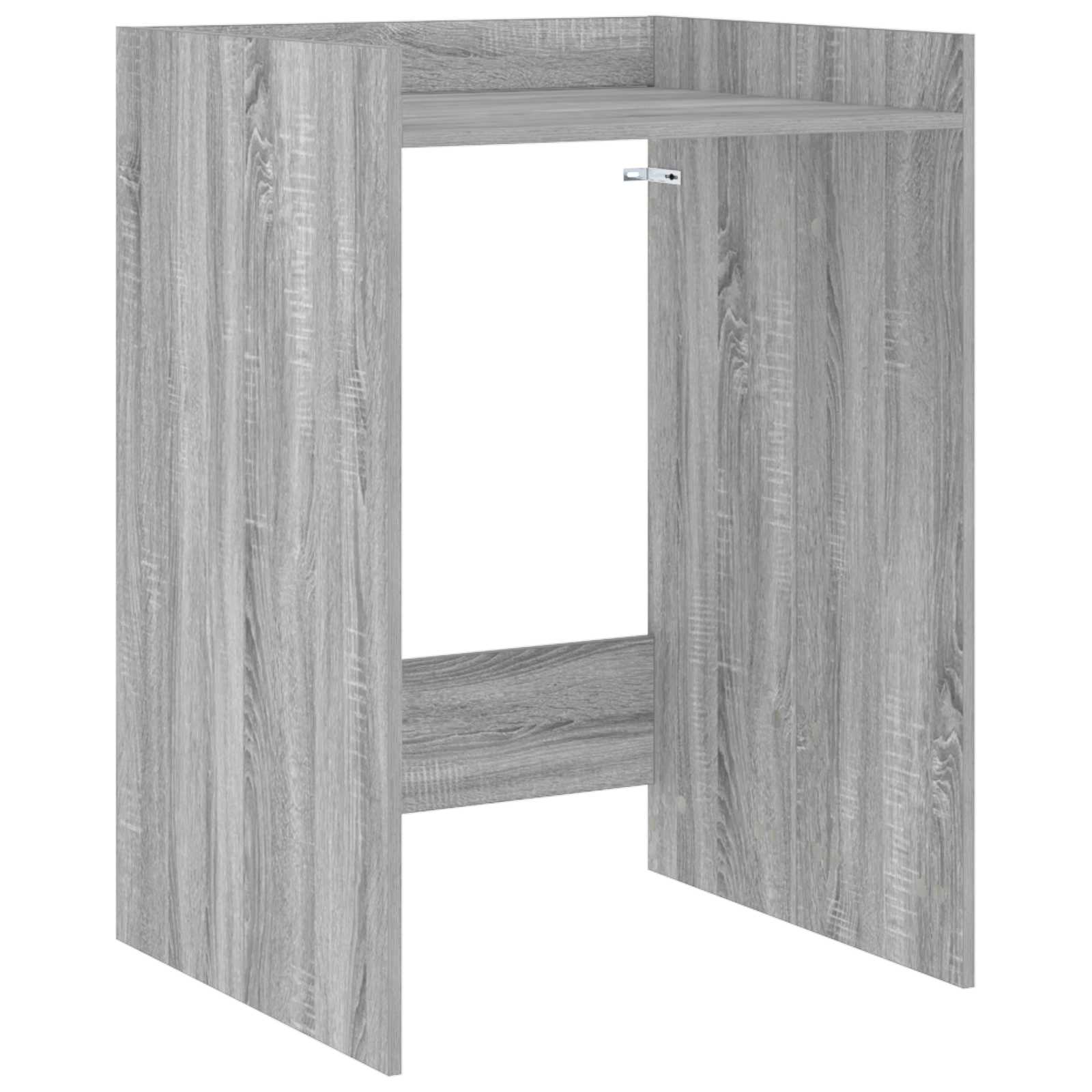 vidaXL Waschmaschinen-Schrank Graues Sonoma 67,5 x 62 x 97 cm