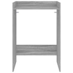 vidaXL Waschmaschinen-Schrank Graues Sonoma 67,5 x 62 x 97 cm