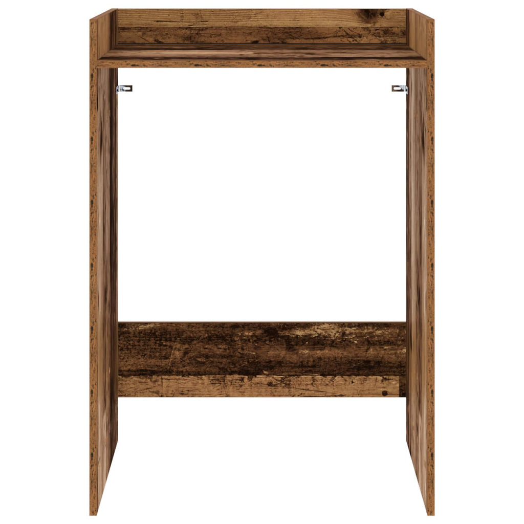 vidaXL Waschmaschinen-Schrank Altholz 67,5 x 62 x 97 cm Holzwerkstoff